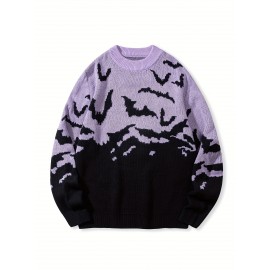 New Stylish Versatile Casual Men's Halloween Knit Pullover