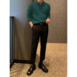 New Cross-Border Men's Pullover Knit Sweater