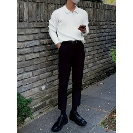 New Cross-Border Men's Pullover Knit Sweater