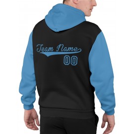 Custom Men'S Hoodies Featuring Personalized Names And Numbers - Available in Multiple Colors, Suitable for Baseball, Hiking, And Everyday Casual Wear - with a Hood, Front Pocket, Made of, Perfect for Outdoor Activities, Plus Size