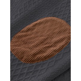 Spring and Autumn Oversized Men's Casual Sweatshirt Jacket, Fashionable Soft Comfortable Outerwear, PLUS SIZE