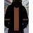 Men's Fleece-Lined Hooded Full-Zip Jacket - Winter Warmth Loose-Fit Windproof Sweatshirt, Machine Washable Gym Running Outdoor Sports Coat with Fleece, Black/Brown Casual Sportswear (No Bulk), PLUS SIZE
